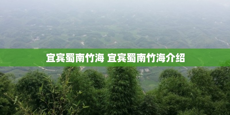 宜宾蜀南竹海 宜宾蜀南竹海介绍 宜宾蜀南竹海 宜宾蜀南竹海介绍
