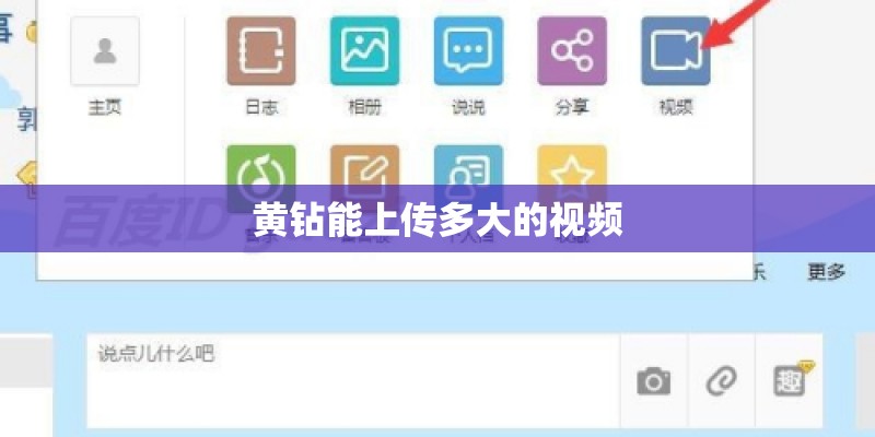 黄钻能上传多大的视频