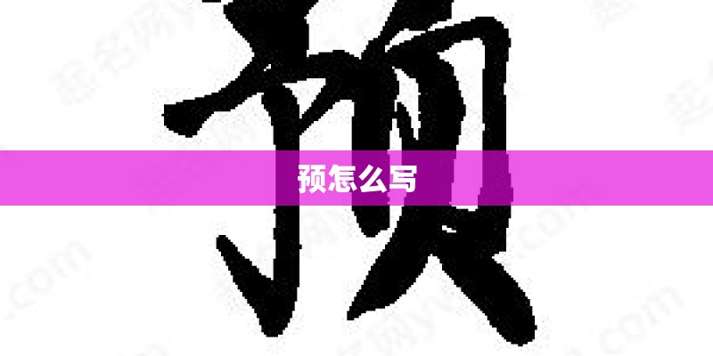 预怎么写