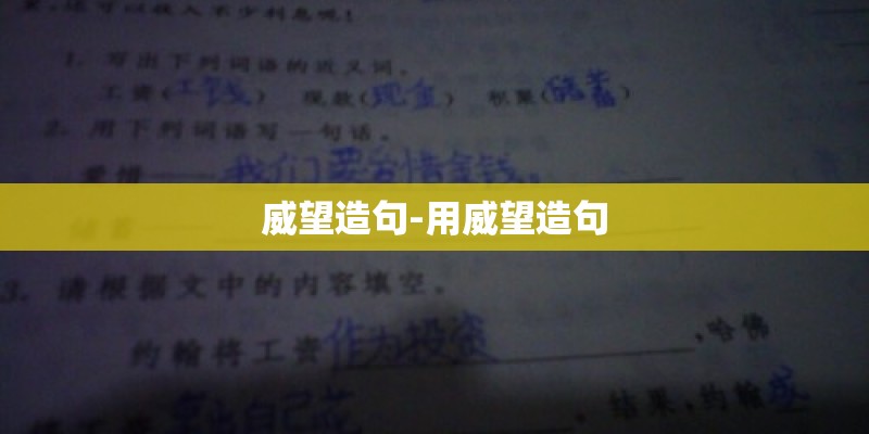 威望造句-用威望造句