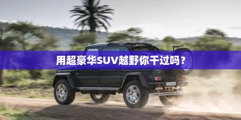 用超豪华SUV越野你干过吗？