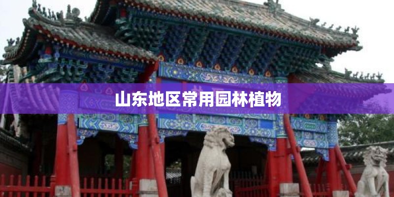 山东地区常用园林植物 山东地区常用园林植物