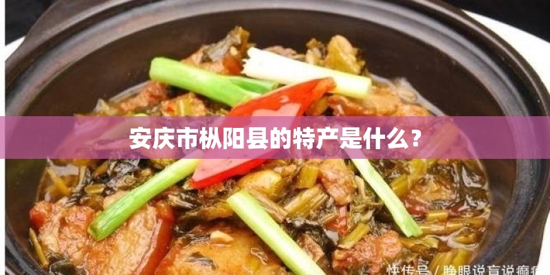 安庆市枞阳县的特产是什么？